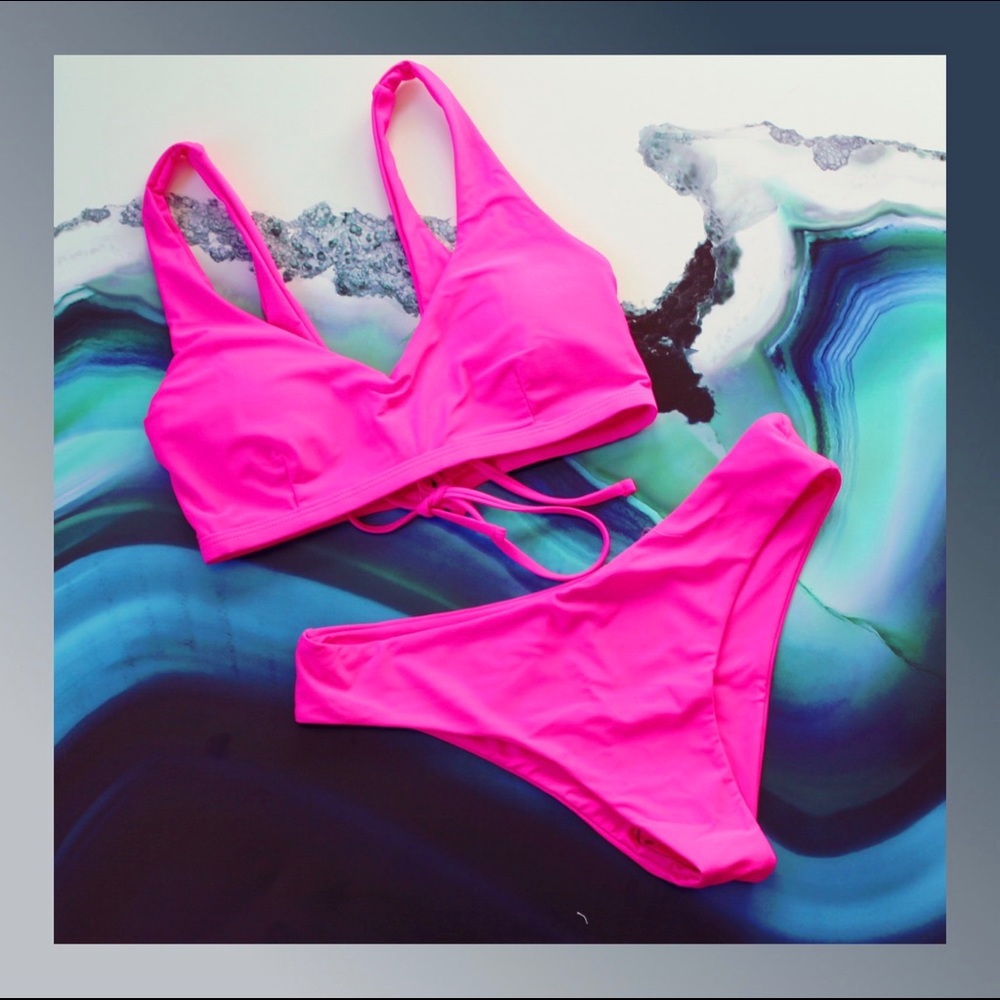 Never worn pink bikini